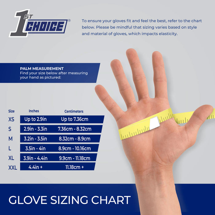 1st Choice 1VSL - Value Series Industrial Ivory Latex Disposable Gloves, 3.5 Mil, Powder Free, Textured