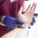 Medical Examination Performed on Patient Wearing Indigo Exam Gloves