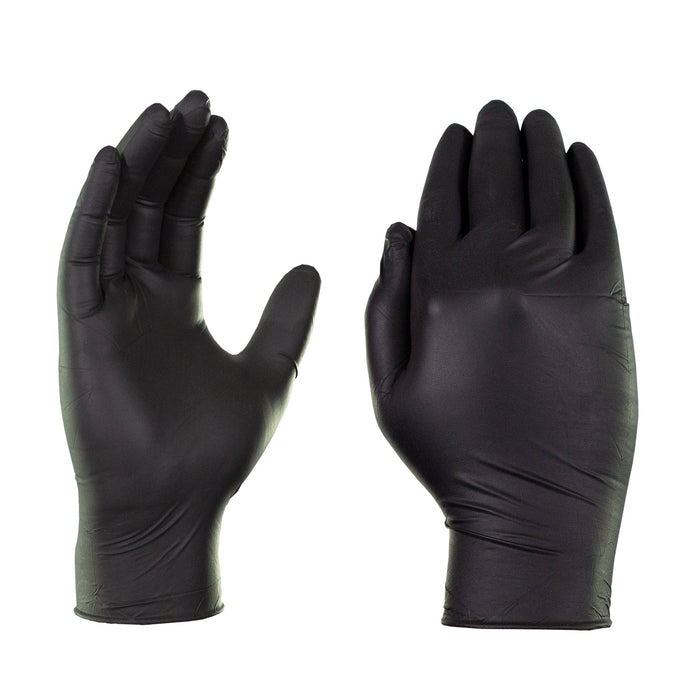 AMMEX GWBEN - Gloveworks Medical Black Nitrile Disposable Gloves, 6 mil, Latex Free, Powder Free, Textured