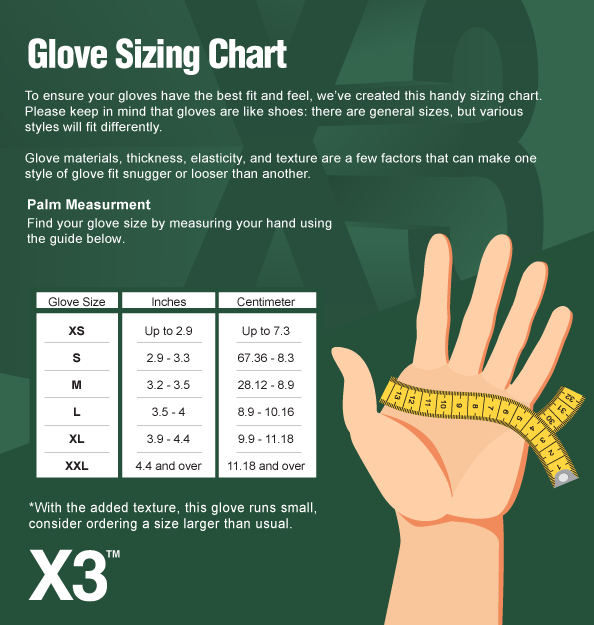Glove Sizing Chart. 