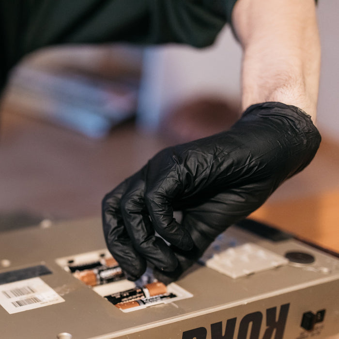 Gloveworks 5 mil Black Nitrile Disposable Industrial Gloves - GPNB