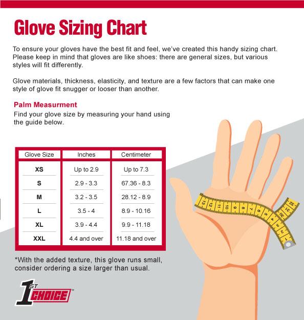 1st Choice 6 mil Black Nitrile Disposable Industrial Gloves - 1PBN